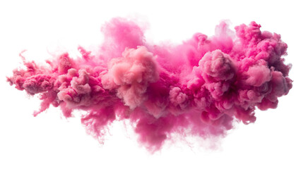 Fototapeta premium Smoke Explosion Edge on Isolated Background