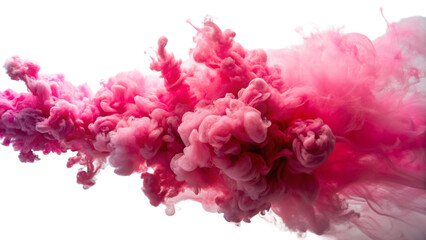 Smoke Explosion Edge on Isolated Background