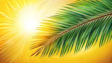 Obraz premium A Whimsical Doodle of Tropical Summer Vibes generative AI