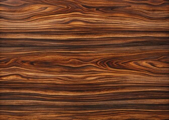 Obraz premium Luxurious dark brown Gaboon ebony wood texture featuring intricate grain patterns, high-gloss finish, and subtle imperfections in ultra-high-resolution detail.