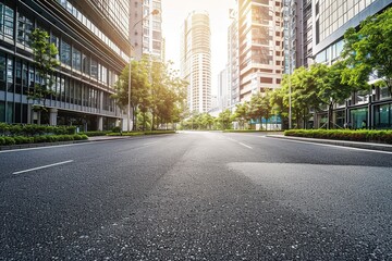 Urban Cityscape Background With Modern Skyline in Metropolitan Environment
