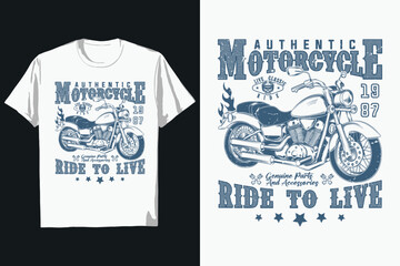 Best quality vintage motorbike t-shirt design, vector graphic bike shirt design.