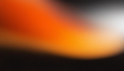 Abstract Blurred Gradient. Soft Transition from Deep Blue to Warm Orange and Peach Hues. Banner With Copy Space