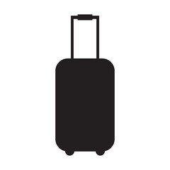 Luggage icon. Luggage trolley line icon. Suitcase bag sign. Baggage claim symbol. Vector . EPS 10/AI