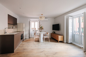 Bright small studio apartment