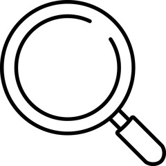 Magnifying glass icon. Revision icon.