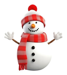 PNG Christmas snowman winter white.