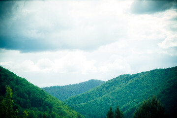 mountains against a beautiful sky