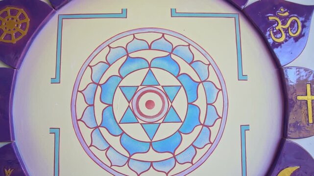 Religious Buddhist mandalas stone milling