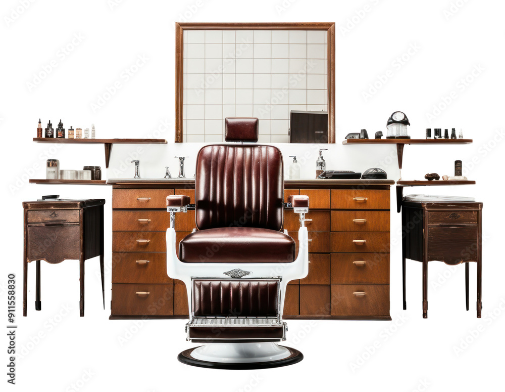 Sticker png barbershop furniture chair architecture.