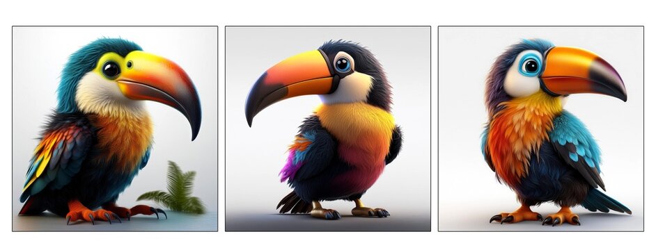 Tukan Baby klein und niedlich Abbildung