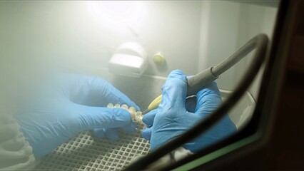 Zirconium porcelain and implant studies in the Dental Laboratory