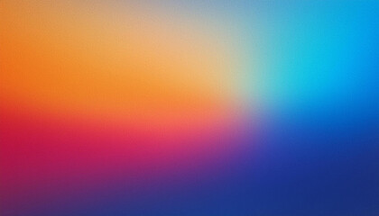 Obraz premium Abstract Gradient Blur Background. Vivid Transition from Cool Blue to Warm Orange, Fading into Soft Purple, Representing the Blend of Serenity and Energy in a Smooth, Dreamlike Color Spectrum
