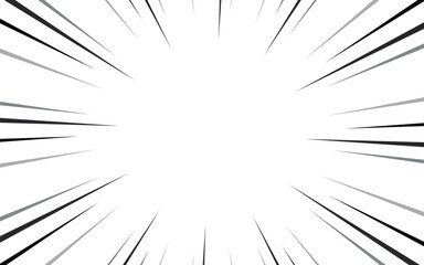 Obraz premium Cartoon halftone lines. Comic line. Concentrated frame. Anime focus isolated on white background. Vector illustration