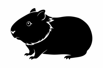 
guinea pig silhouette, Guinea Pig vector illustration