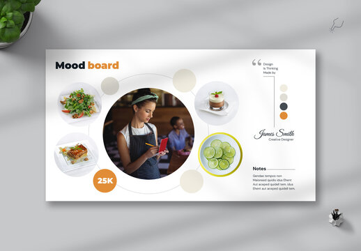 Moodboard Layout With Dark & Light Accents