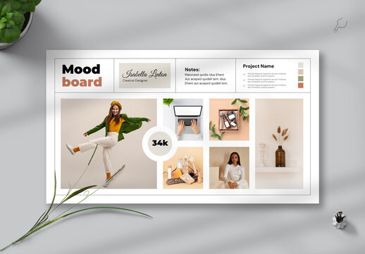Simple Moodboard Presentation Layout