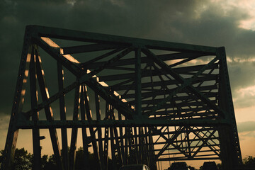 Steel Bridge at Sunset