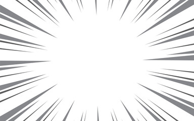 Cartoon halftone lines. Comic line. Concentrated frame.  Anime focus isolated on white background.  Vector illustration