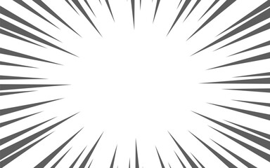 Cartoon halftone lines. Comic line. Concentrated frame.  Anime focus isolated on white background.  Vector illustration