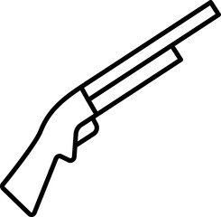 Weapon icon. Camping icon. Linear symbol.