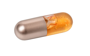 lip gloss in a . ball bottles  isolated