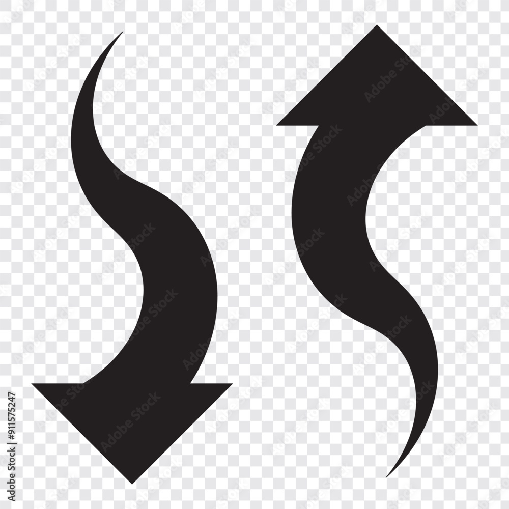 Poster vector up and down arrow flat style. up and down arrows icon vector. eps 10.