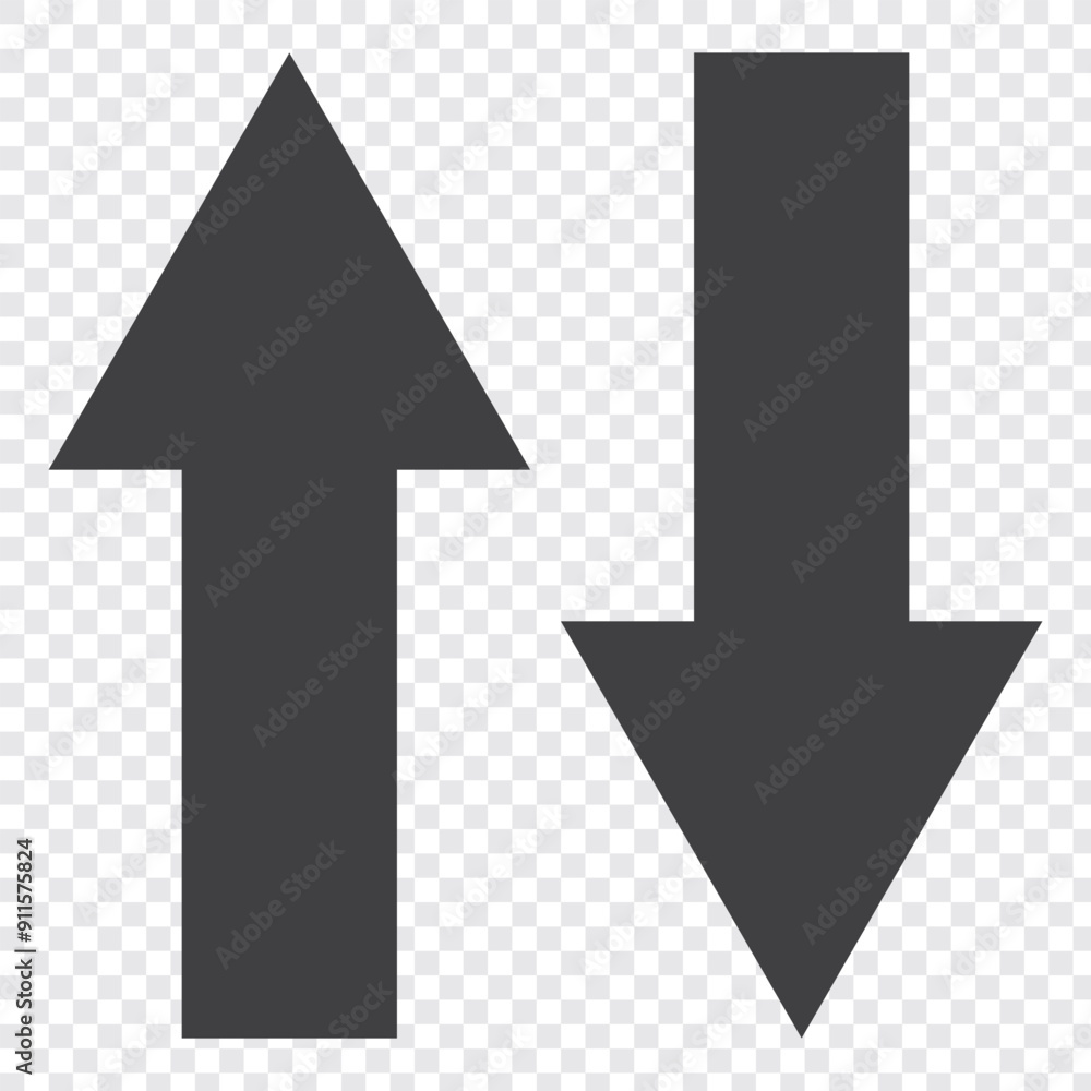 Poster vector up and down arrow flat style. up and down arrows icon vector. eps 10.