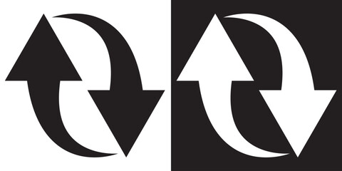 Vector Up and down arrow flat style. up and down arrows icon vector. EPS 10.