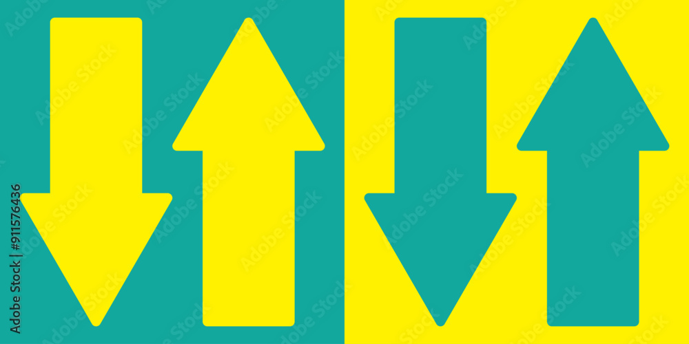 Poster vector up and down arrow flat style. up and down arrows icon vector. eps 10.