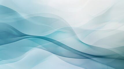 Fototapeta premium Abstract Blue Waves Flowing Gently Across a Soft Background in Subtle Gradients