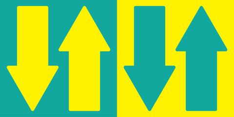 Vector Up and down arrow flat style. up and down arrows icon vector. EPS 10.