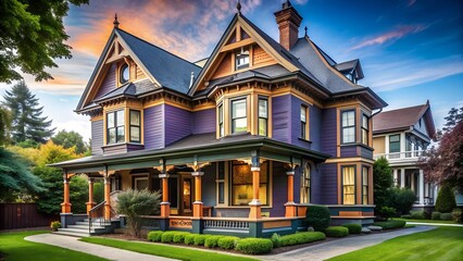 Reimagining a Victorian Era Home with Contemporary Touches  generative AI