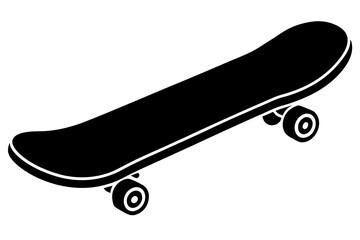 Skateboard icon silhouette vector, skateboard sport illustration   © Trendy CraftSVG 