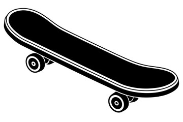 Skateboard icon silhouette vector, skateboard sport illustration   © Trendy CraftSVG 