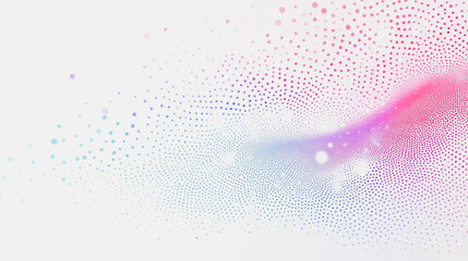 Obraz premium Abstract white background with pastel colorful technology futuristic Virtual reality illustration, fiberoptic connection Innovation and telecommunications with moving lines and coordinates. 3d render 