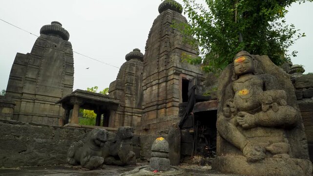 Baijnath Temple Complex, with the main Shiva Temple surrounded by 17 smaller shrines, all built in Nagara style and maintained by the Archaeological Survey of India.