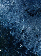 Blue cement wall background with abstract pattern in retro concept