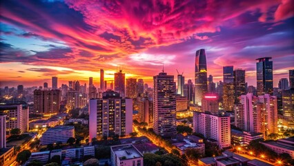 Fototapeta premium Simple multiple backgrounds with magenta gradients. Popular.