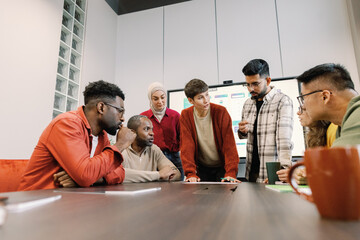 Engaged team collaboration interactive presentation