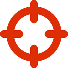 Fototapeta premium Target icon. Camping icon. Flat style.