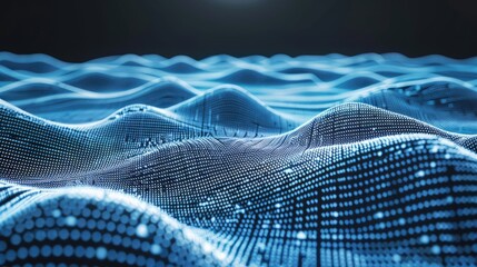 Cyber big data flow. Blockchain data fields. Network line connect stream. Concept of AI technology