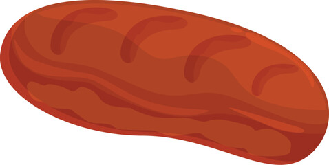 Grilled sausage showing delicious juicy meat inside