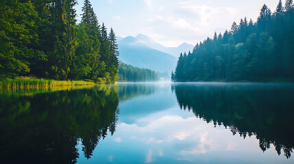 Fototapeta premium Calm Serene Lake