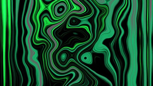 Liquid Fractual Motion Graphic Background, loop animation, 4k