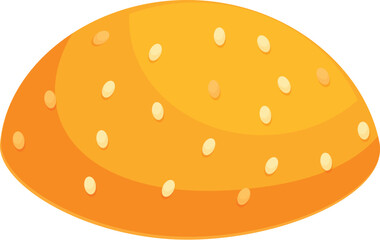 Delicious golden brown burger bun sprinkled with sesame seeds is ready for all of your culinary creations