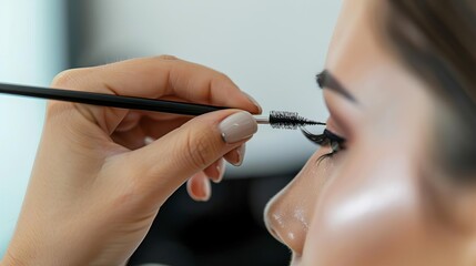 Obraz premium make up cosmetics application