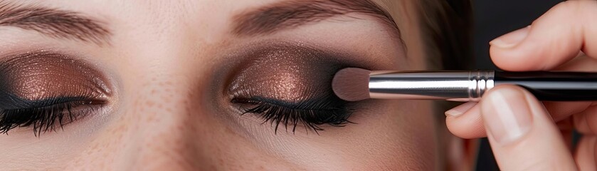 Obraz premium make up cosmetics application