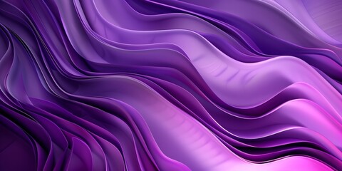 Obraz premium Abstract background with minimalistic lines and smooth waves in shades of purple, soft textures in modern style.