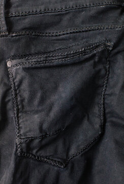 pocket on black jeans